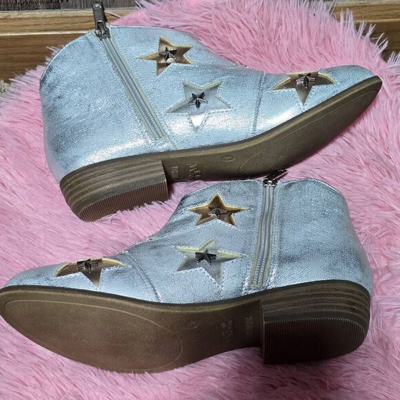 Nina Silver Star Cowgirl Booties NWOB - Picture 4 of 7